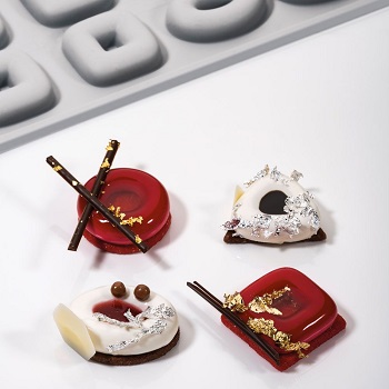 Pavoni Ovosquare Gourmand Professional Silicon Mould